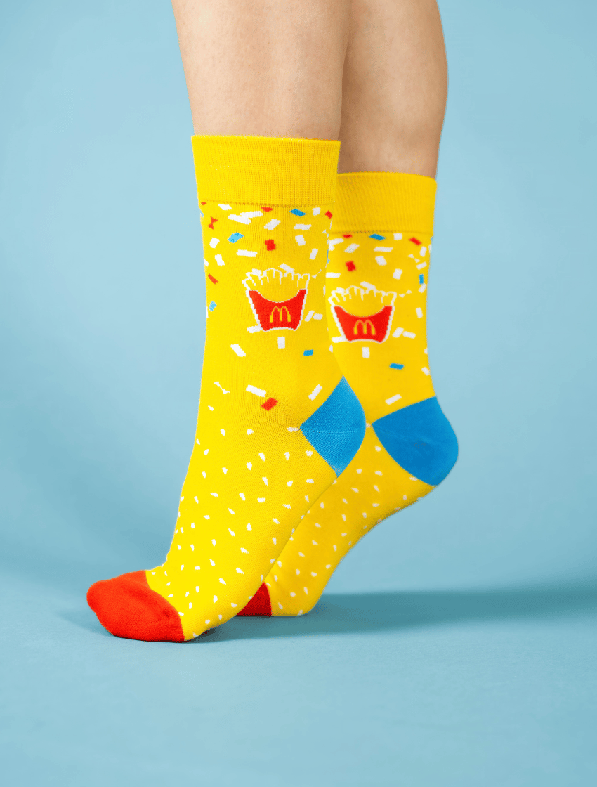 customising McDonald's socks